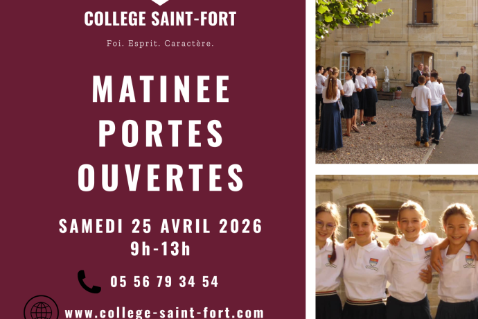 Matinée Portes Ouvertes | 25.04.2026